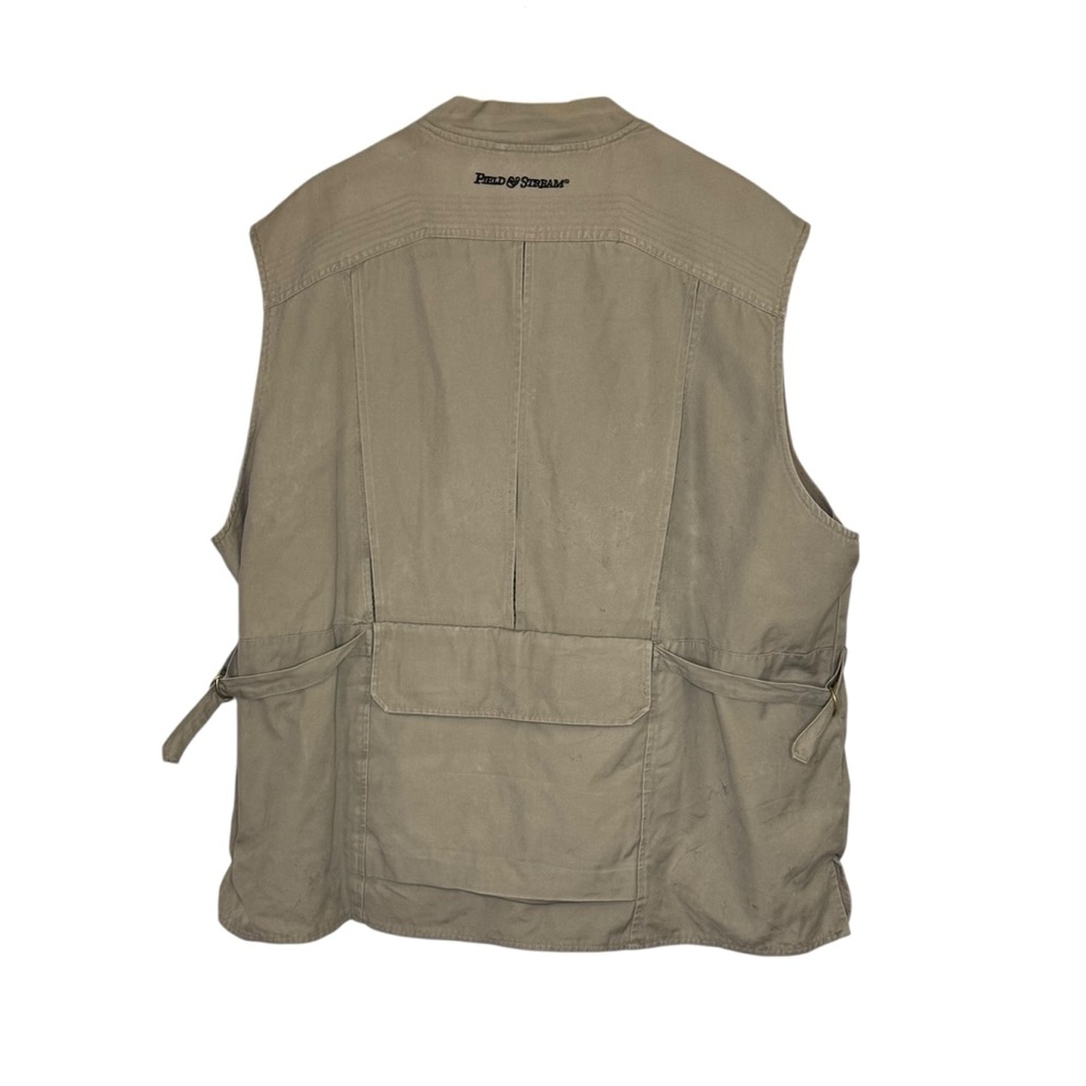 Field & Stream Fishing Vest Men's Multi Pocket Wading Vest Khaki Camping Sz XXL - Picture 3 of 9